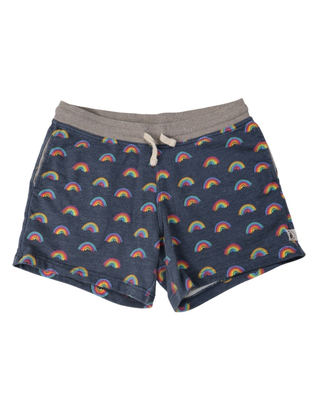 Chubbies Rainbow Print Lounge Shorts Size M Blue Drawstring Cotton Blend